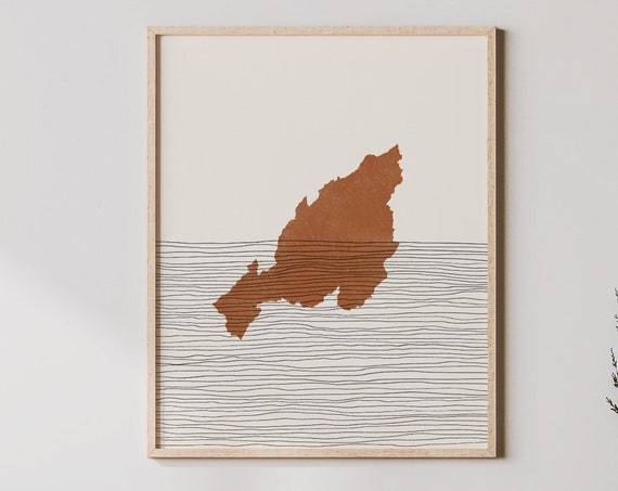 Nagaland Art India Map Silhouette Wall Decor State Of Print