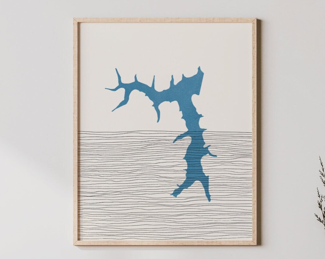 Lake Lotawana Boho Art Print, Missouri Decor