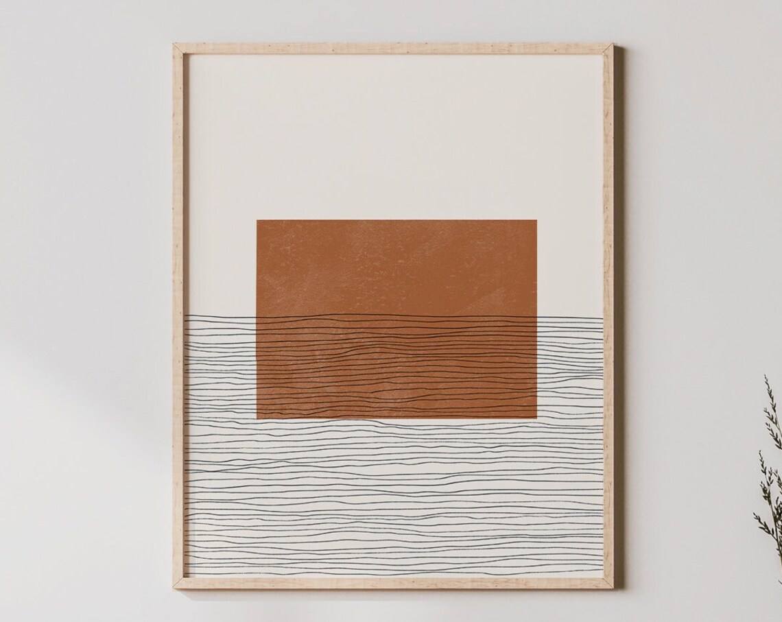 Colorado Boho Mid-Century State Map Art Print