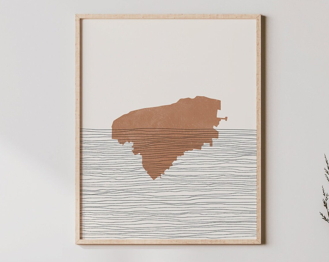 Yucatan Travel Poster, Mexico Wall Decor Art Print
