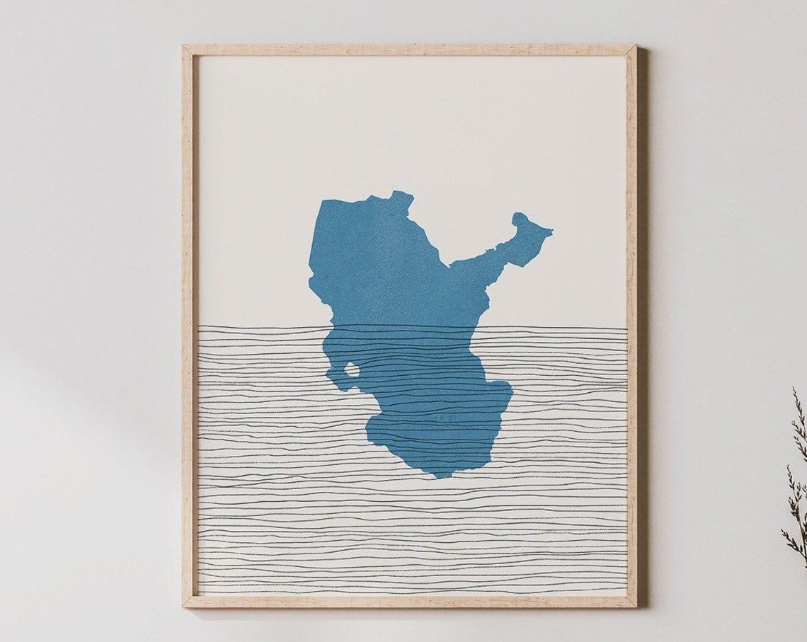 Jkulsrln Lake Art Iceland Boho Travel Poster Minimalist Print Joekulsarlon Map Artwork
