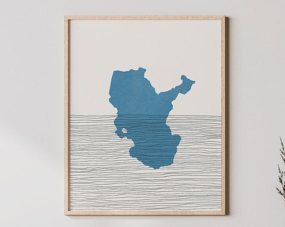 Jkulsrln Lake Art Iceland Boho Travel Poster Minimalist Print Joekulsarlon Map Artwork