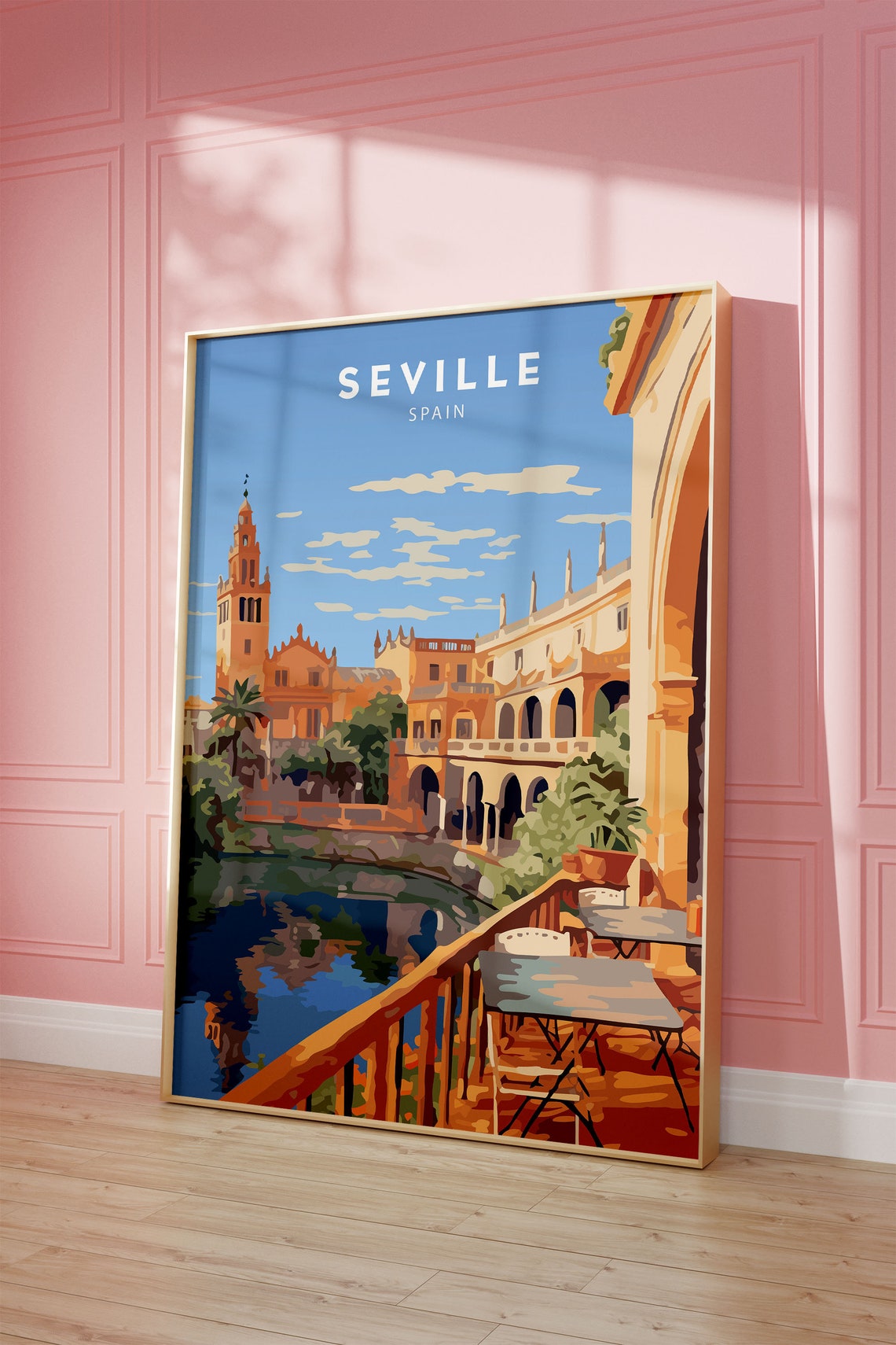 Seville Poster Spain Wall Art Print Spain Art Seville Travel Print Minimalist Artwork Seville Gift Seville Print Spain Art - Image 3