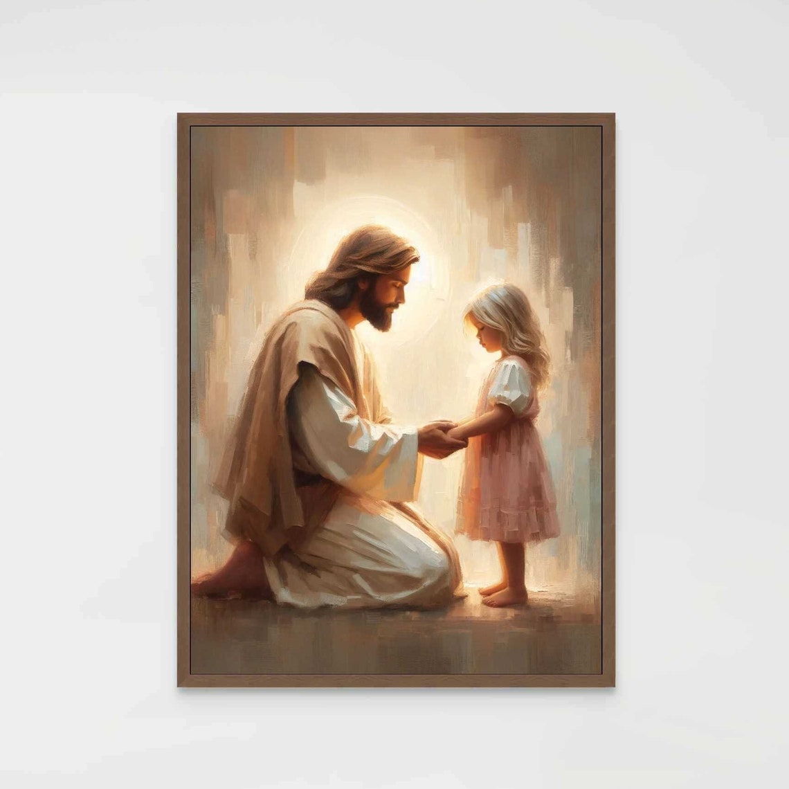 Jesus And Girl Christian Art, Bible Picture