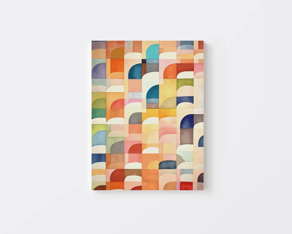 Abstract Watercolor Rainbow Print Rainbow Wall Art Rainbows Abstract Art Colorful Wall Art Home Dcor - Image 4
