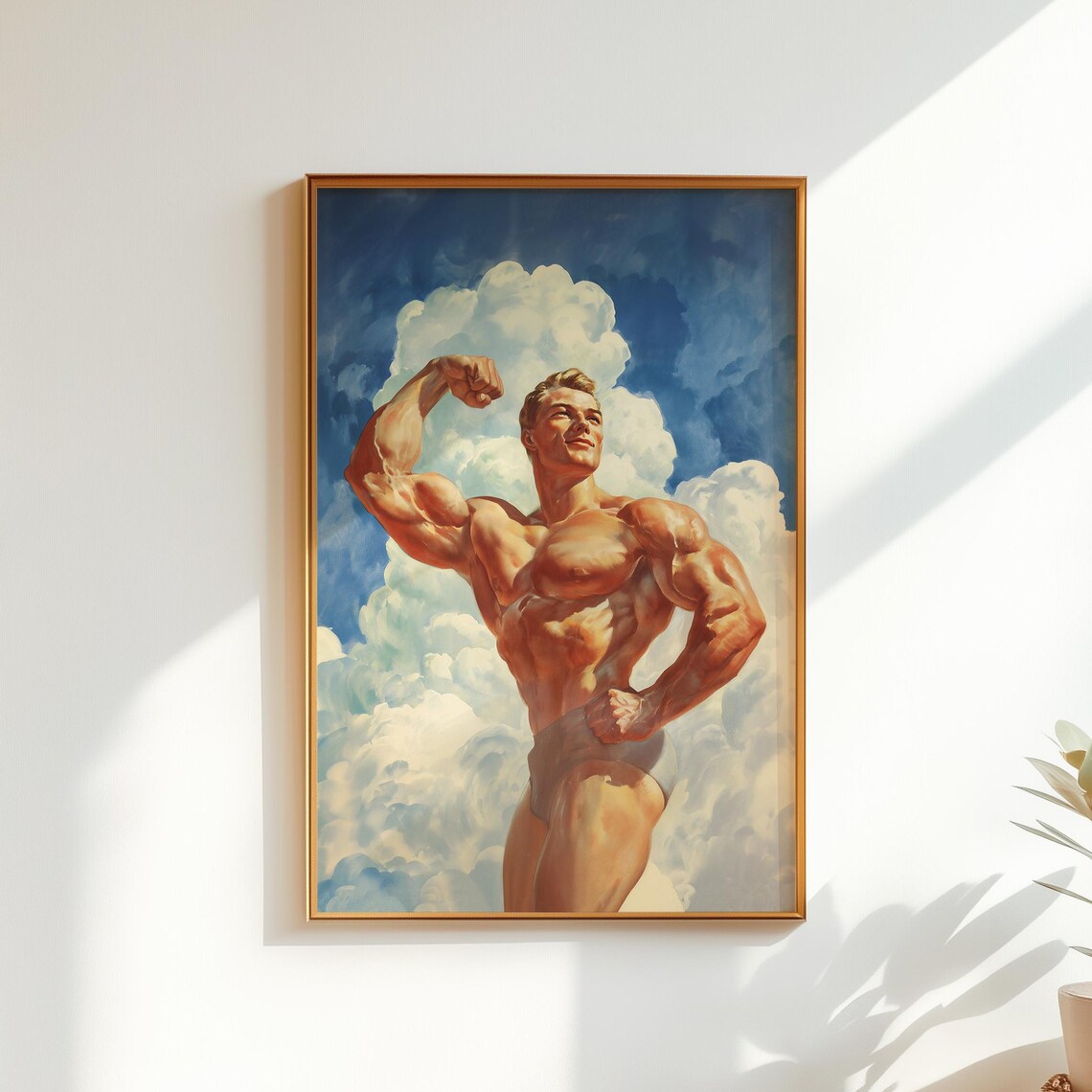 Gym Wall Art, Workout Room Decor, Weightlifting