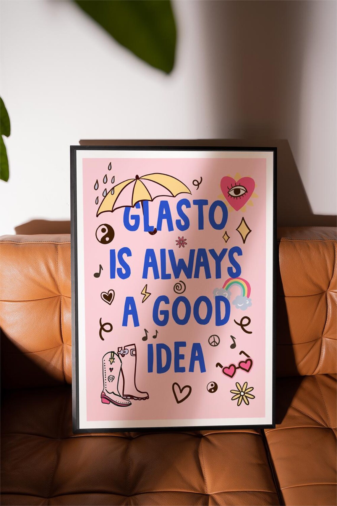 Glastonbury Festival Poster, Live Music Lover Gift