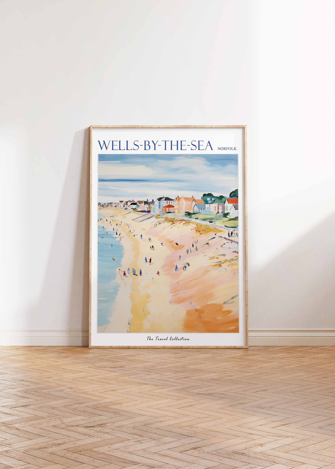 Wells Next The Sea Poster Wells Next The Sea Travel Print Norfolk Travel Poster British Decor Wells Next The Sea Travel Poster - Image 2
