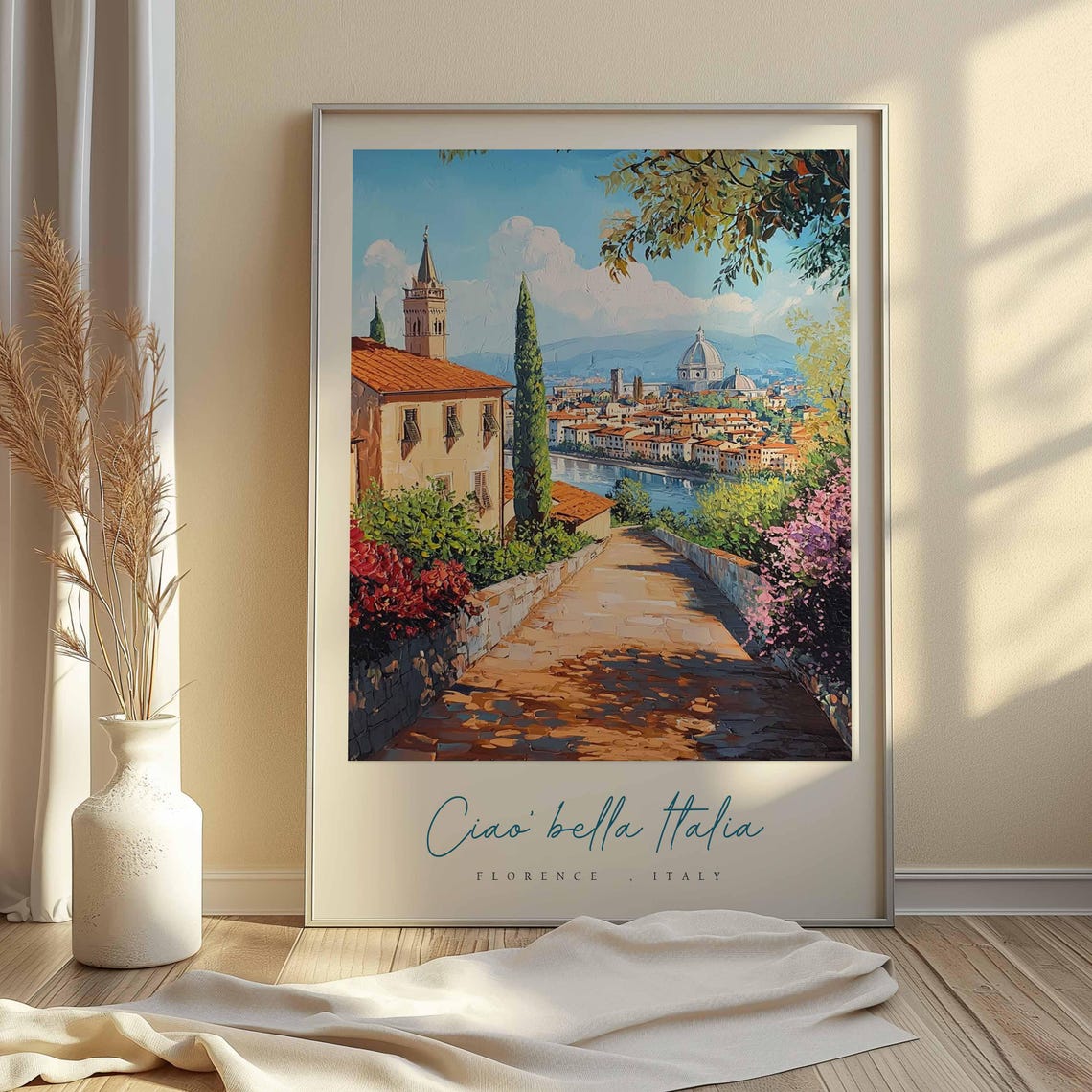 Florence Poster Italian Travel Print Florence Travel Art Florence Wall Art Italy Art Italy Travel Decor Italian Travel Gift - Image 2