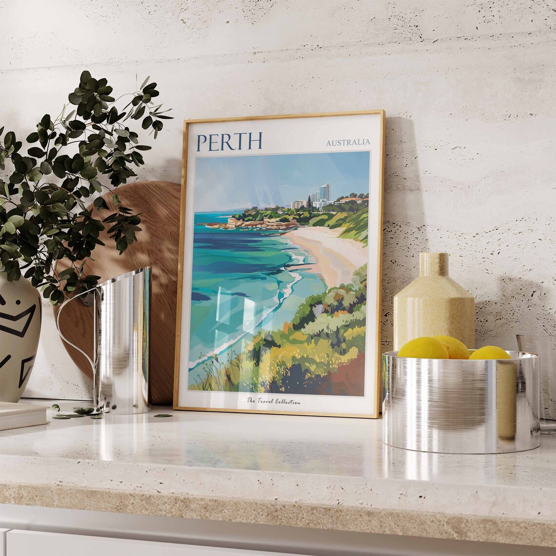 Perth Travel Poster, Coastal Decor Wall Art Print - Image 2