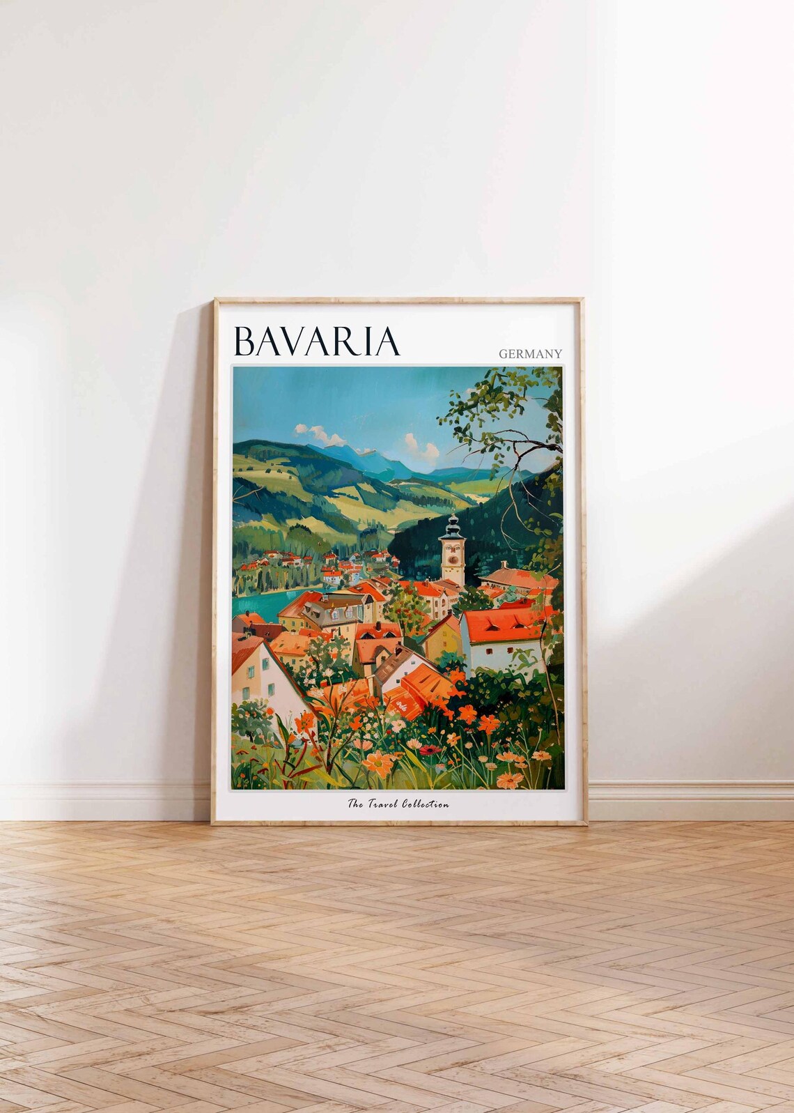 Bavaria Poster Germany Travel Print German Decor Europe Travel Poster European Wall Art Bavaria Gift Bavaria Travel Poster - Image 2