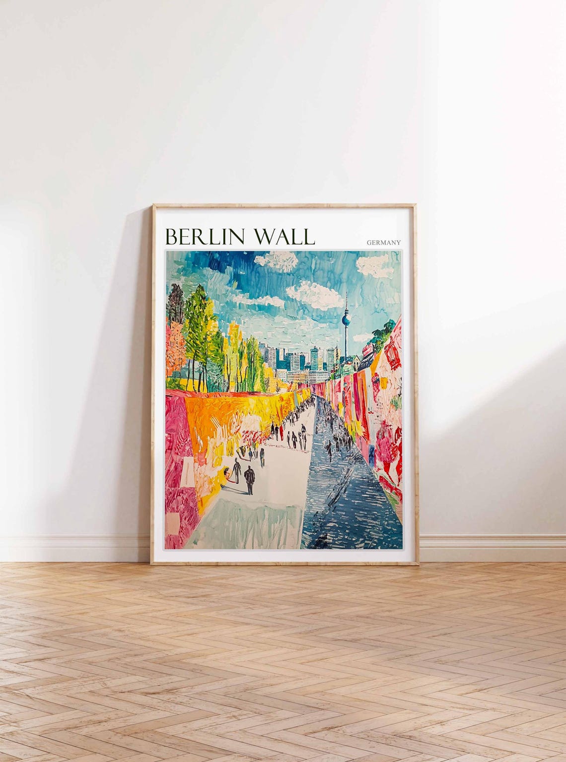 Berlin Wall Germany Colorful Graffiti Murals City Art Poster - Image 3