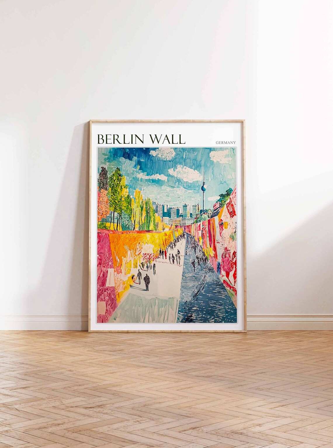 Berlin Wall Poster Germany Travel Print German Decor Europe Travel Poster European Wall Art City Print Berlin Wall Travel Poster - Image 3