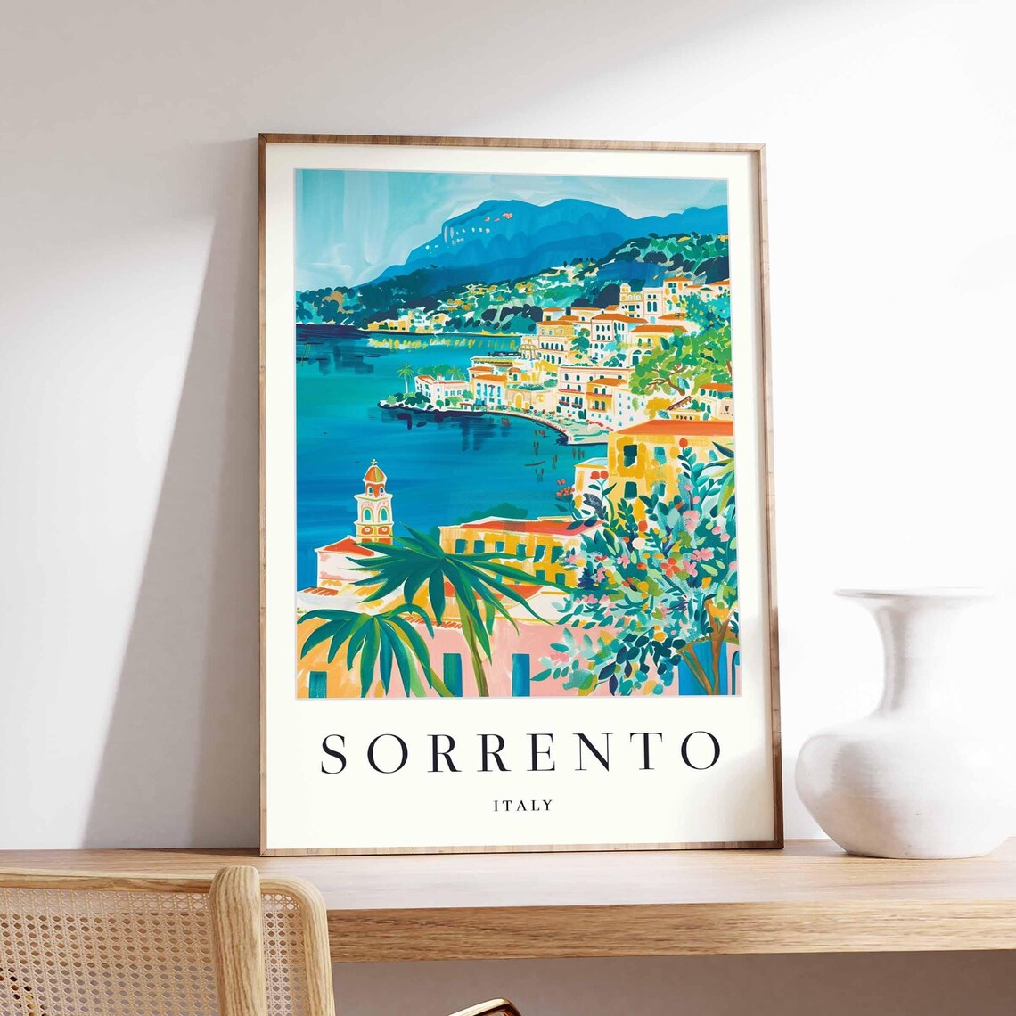 Sorrento Amalfi Coast Travel Print Poster