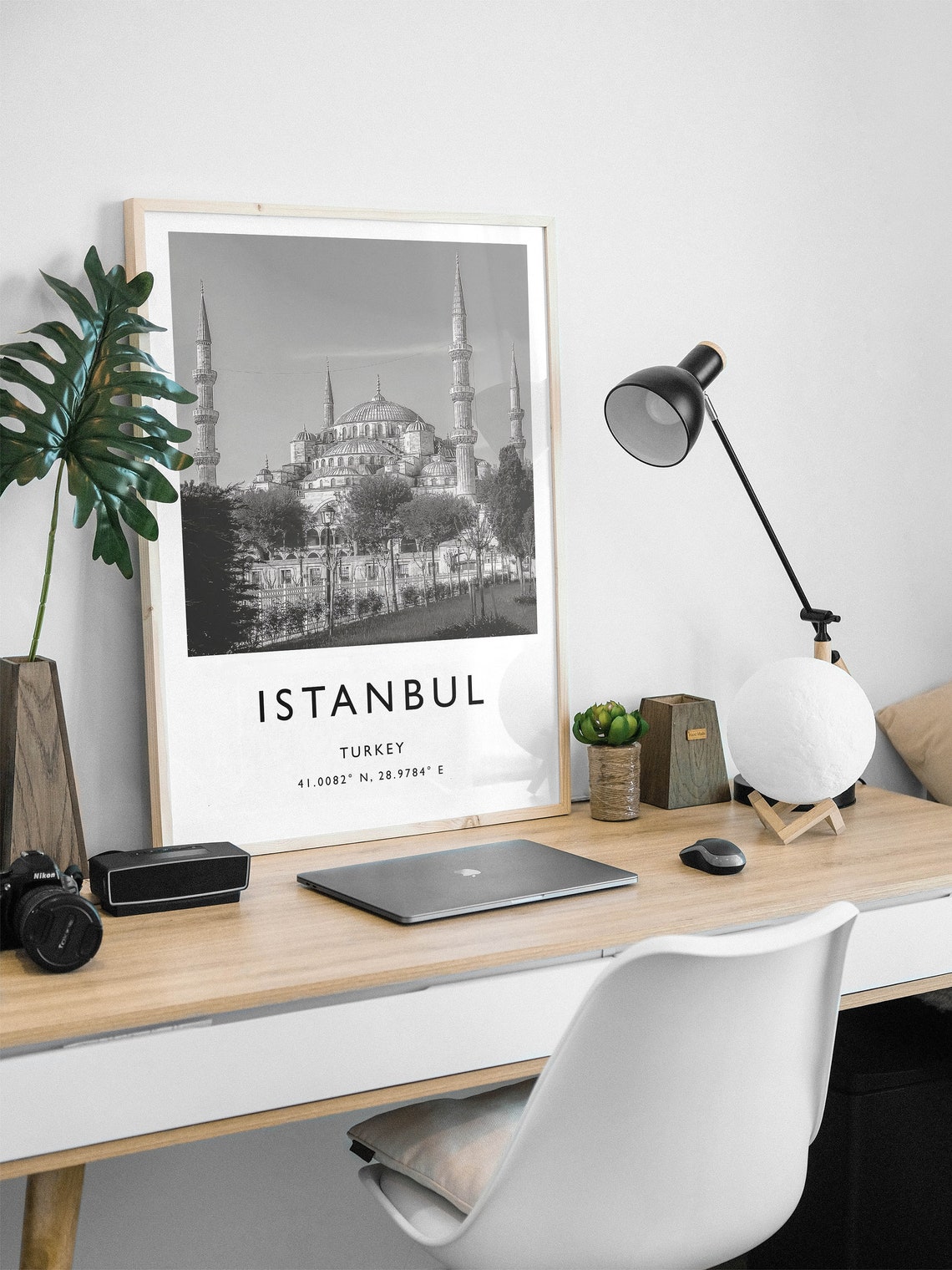 Istanbul Travel Print Istanbul Travel Poster Turkey Poster Travel Art Travel Poster Black And White Art - Image 3