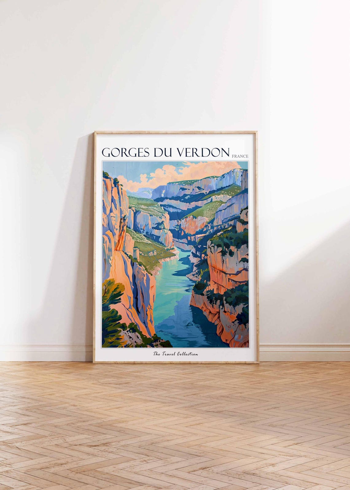 Gorges Du Verdon Poster France Travel Print French Decor Europe Travel Poster European Wall Art Gorges Du Verdon Travel Poster - Image 2