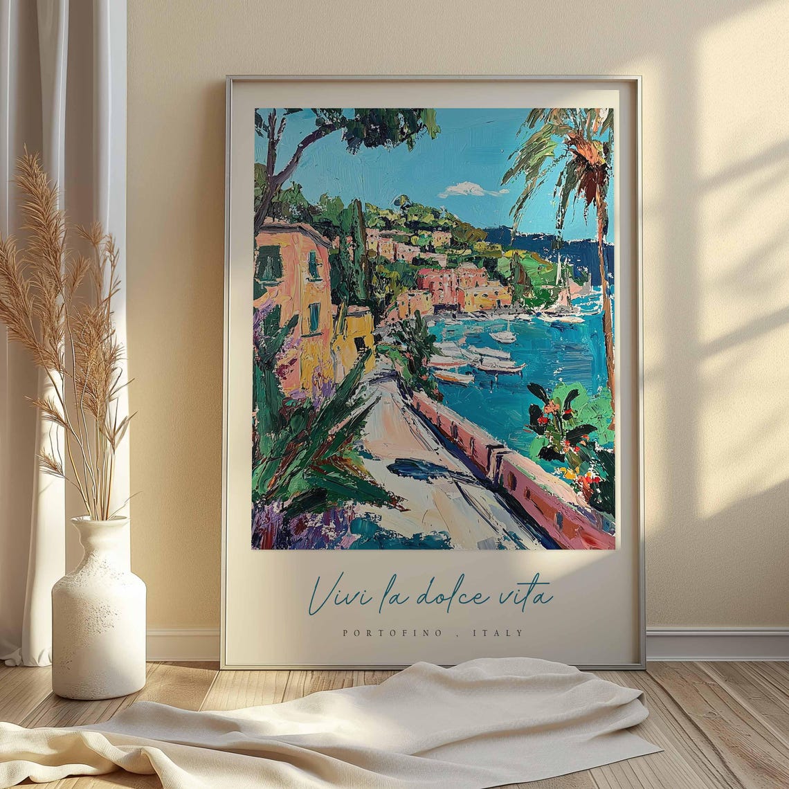 Portofino Poster Italian Travel Print Portofino Travel Art Portofino Wall Art Italy Art Italy Travel Decor Italian Travel Gift - Image 2