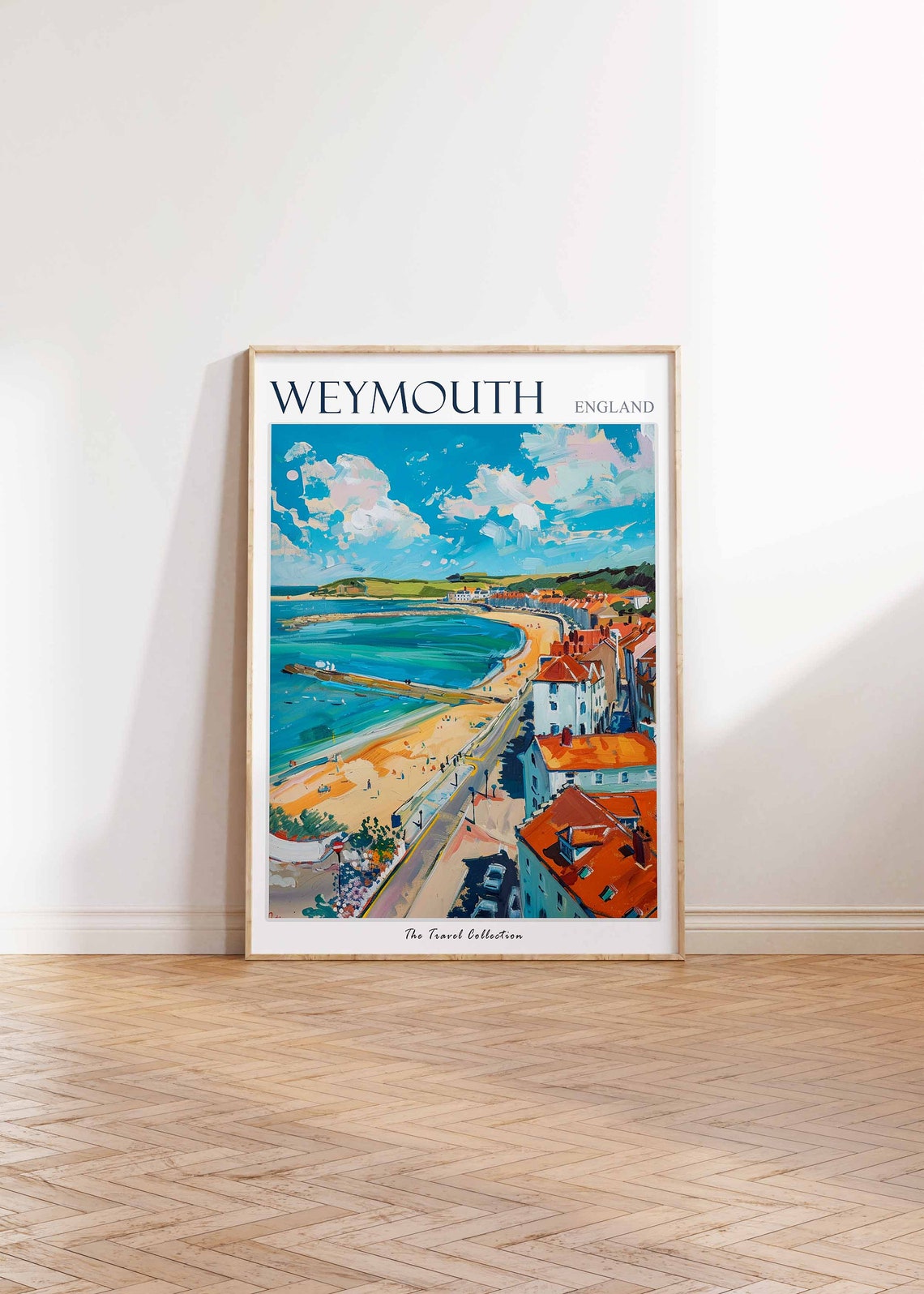 Weymouth Travel Poster Weymouth Travel Print Coastal Travel Poster Uk Travel Print Weymouth Gift British Travel Art Weymouth Art - Image 3