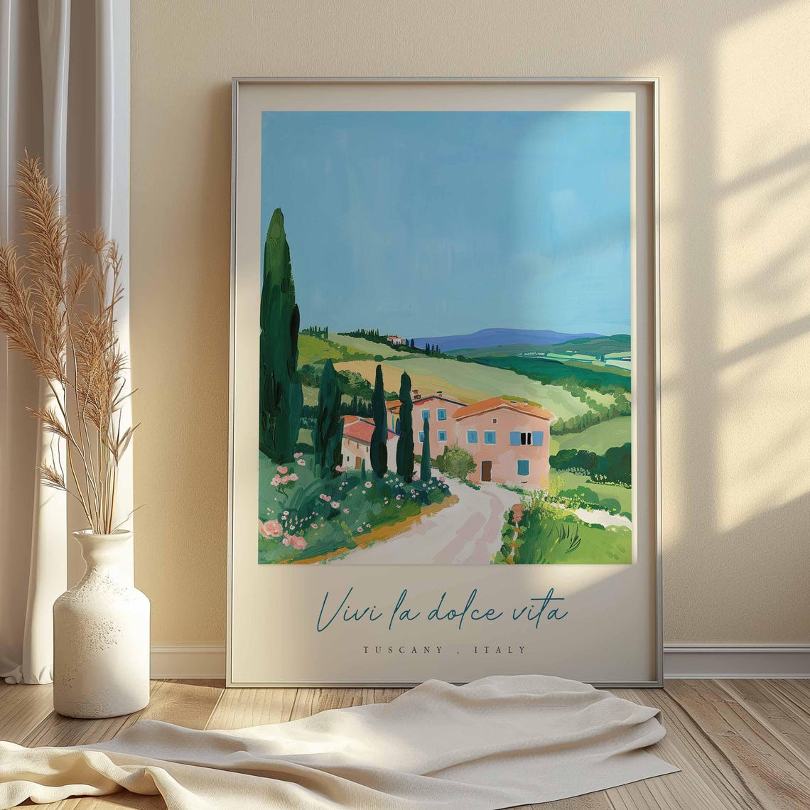 Tuscany Poster Italian Travel Print Tuscany Travel Art Tuscany Wall Art Italy Art Italy Travel Decor Italian Travel Gift - Image 2
