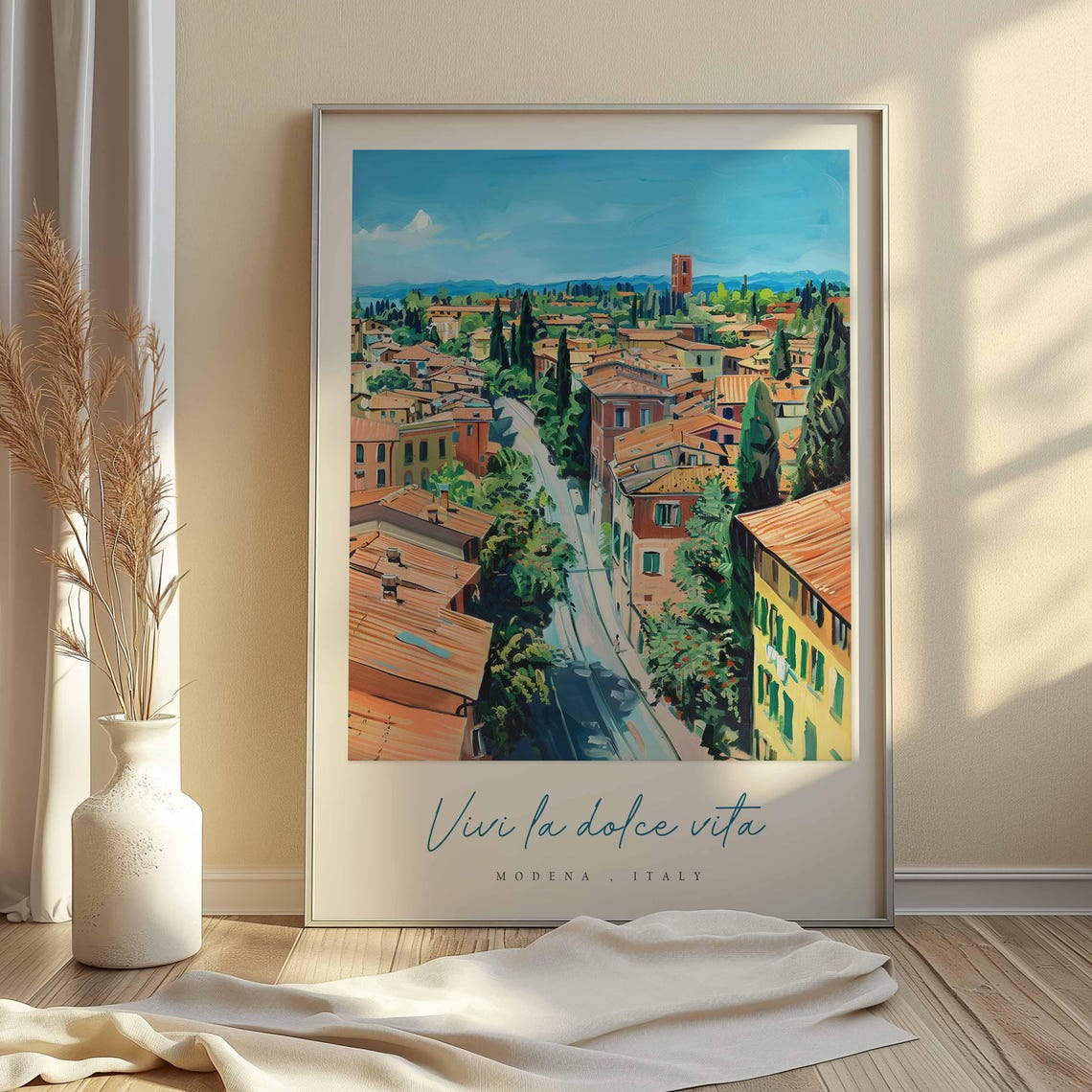 Modena Poster Italian Travel Print Modena Travel Art Modena Wall Art Italy Art Italy Travel Decor Italian Travel Gift - Image 2