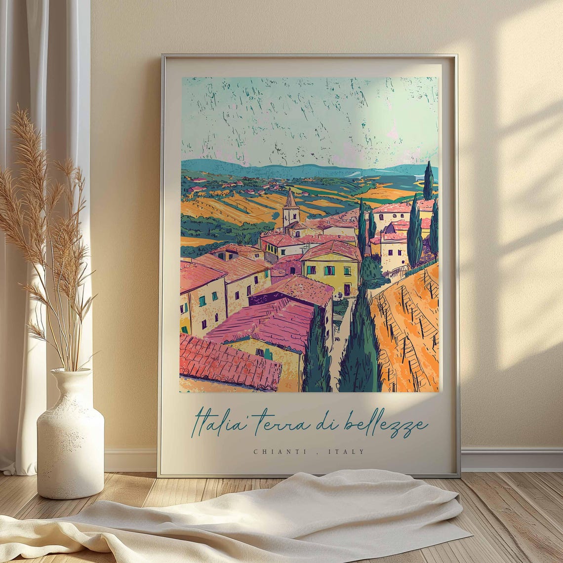 Chianti Poster Chianti Travel Print Chianti Travel Art Chianti Wall Art Italy Art Italy Travel Decor Italian Travel Gift - Image 2