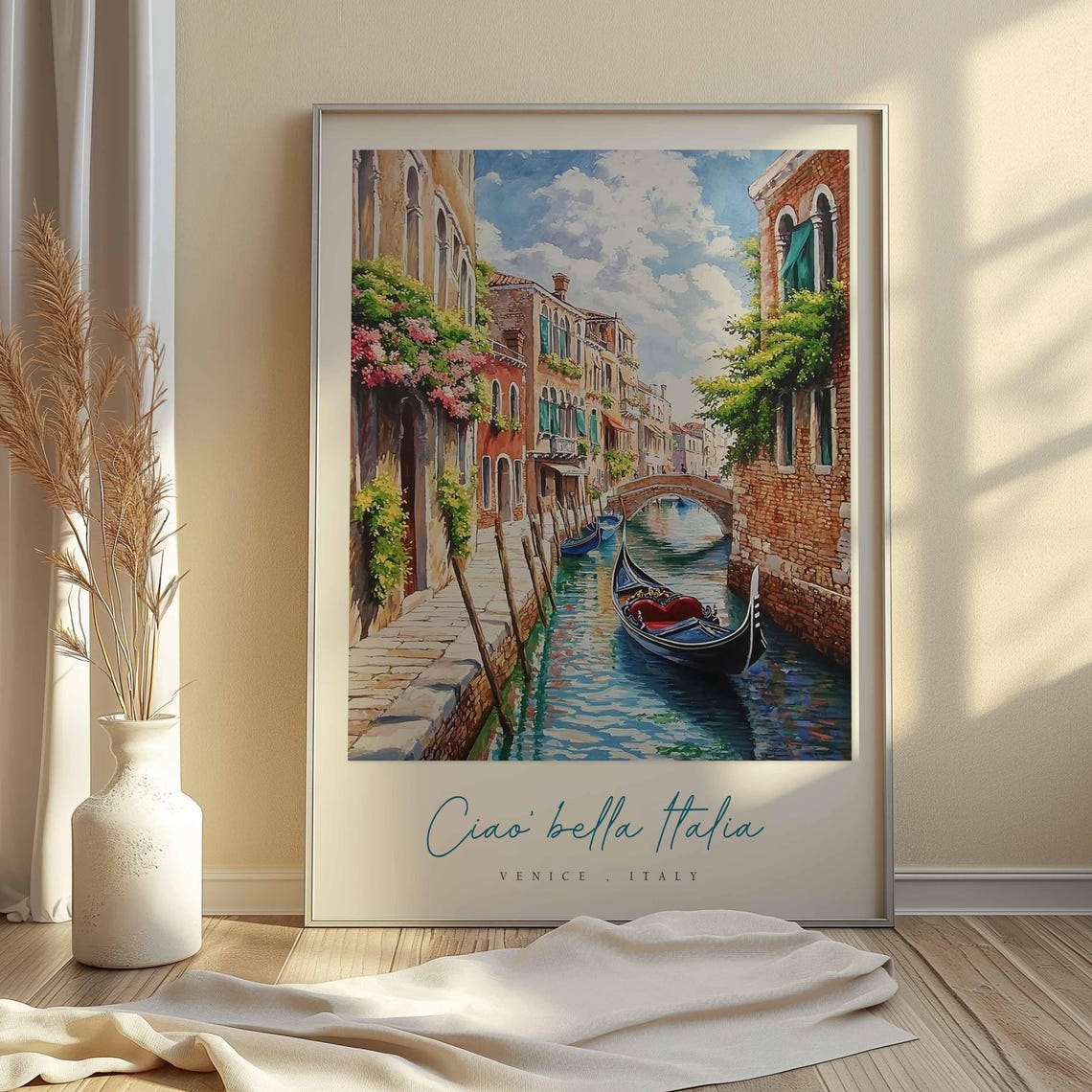 Venice Poster Italian Travel Print Venice Travel Art Venice Wall Art Italy Art Italy Travel Decor Italian Travel Gift - Image 2