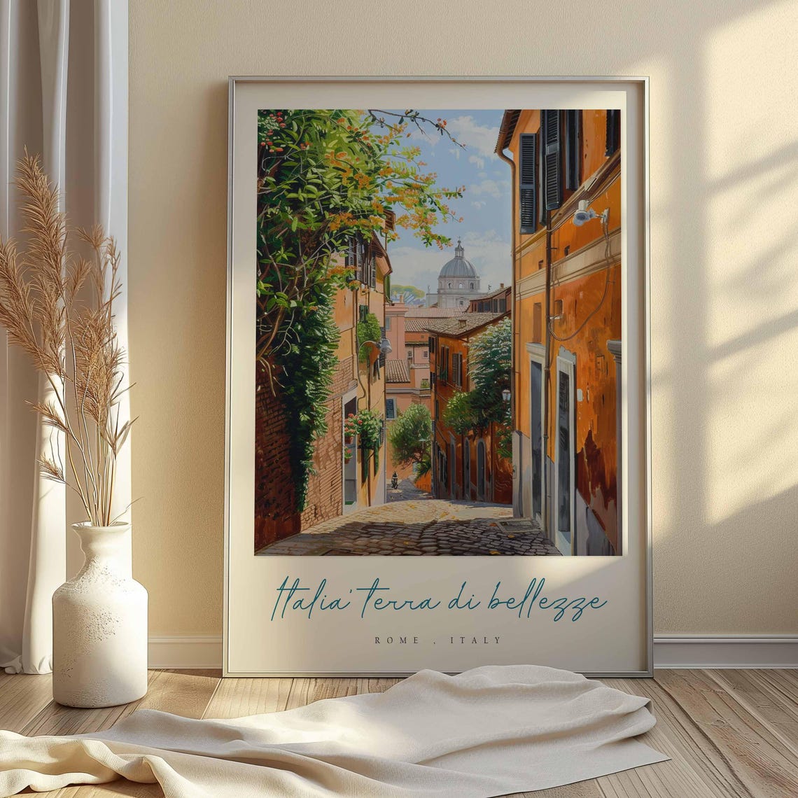 Rome Poster Italian Travel Print Rome Travel Art Rome Wall Art Italy Art Italy Travel Decor Italian Travel Gift - Image 2