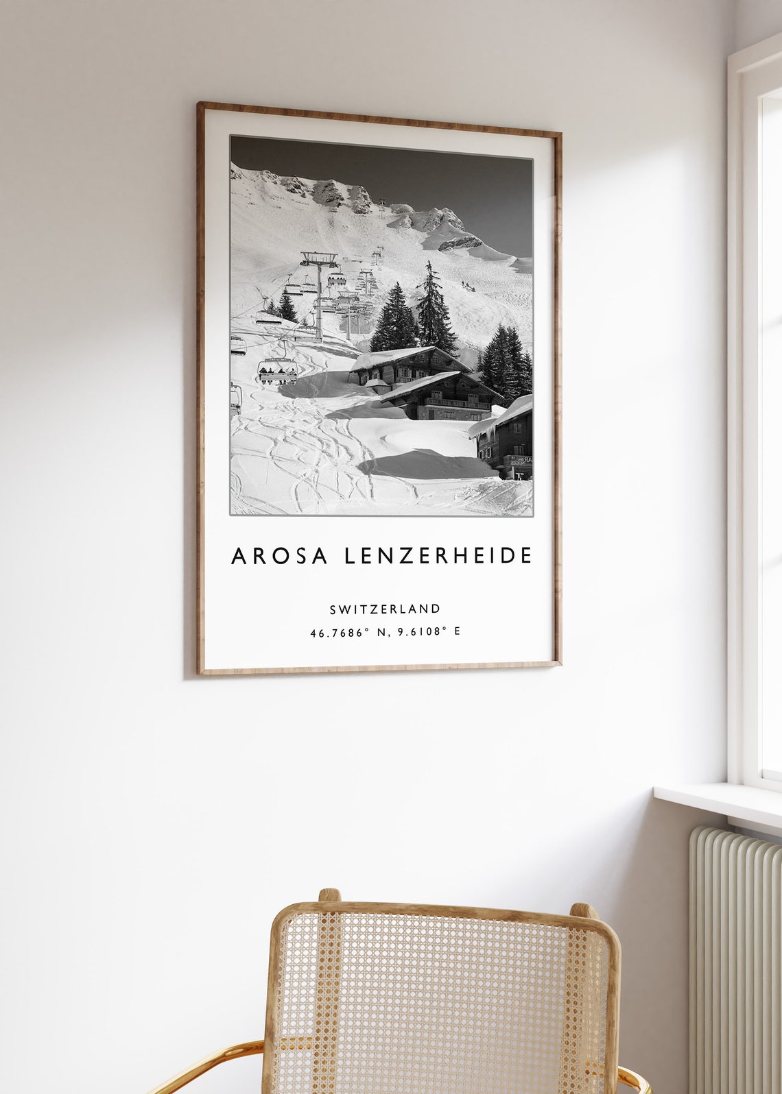 Arosa Lenzerheide Travel Print Skiing Travel Poster Switzerland Travel Poster Travel Art Travel Poster Skiing Travel Art A1a2a3a4 - Image 3