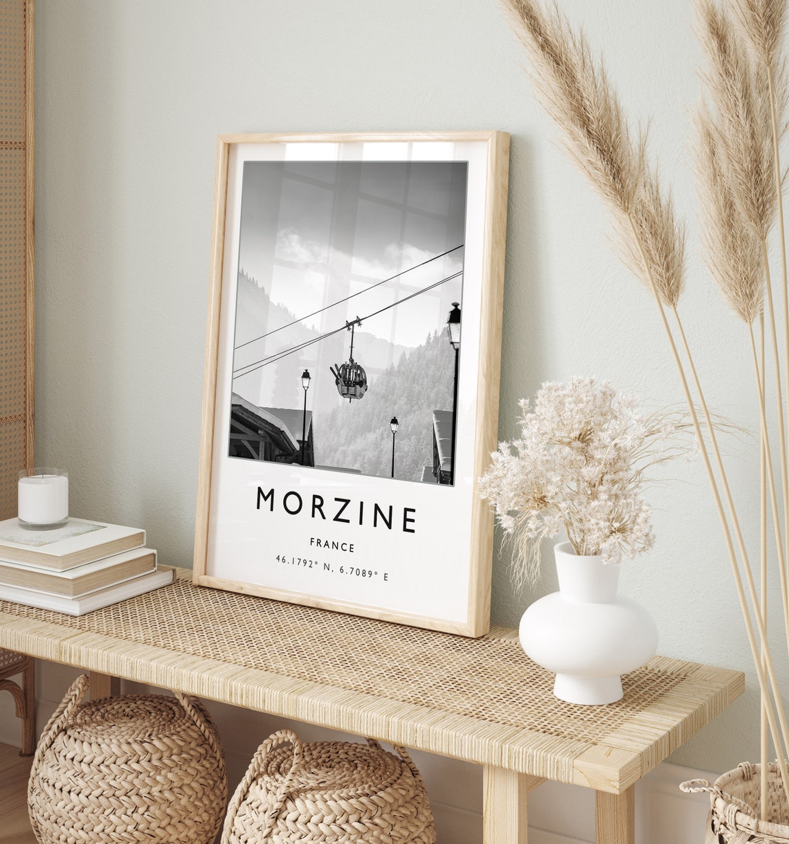 Skiing Travel Poster Morzine France Ski Print France Travel Print Skiing Art Skiing Print Winter Sport Art Ski Gift A1a2a3a4 - Image 2