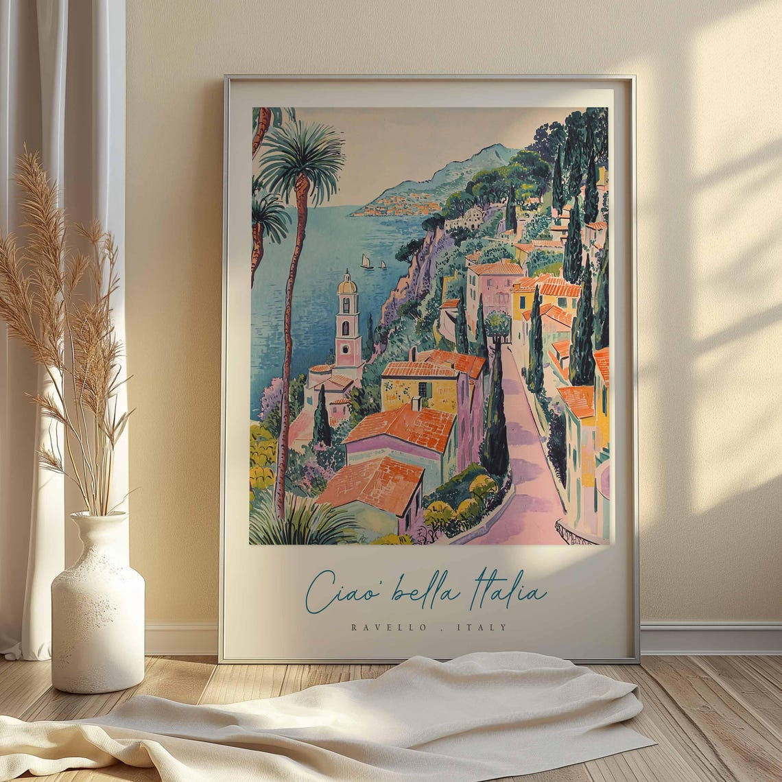Ravello Poster Italian Travel Print Ravello Travel Art Ravello Wall Art Italy Art Italy Travel Decor Italian Travel Gift - Image 2
