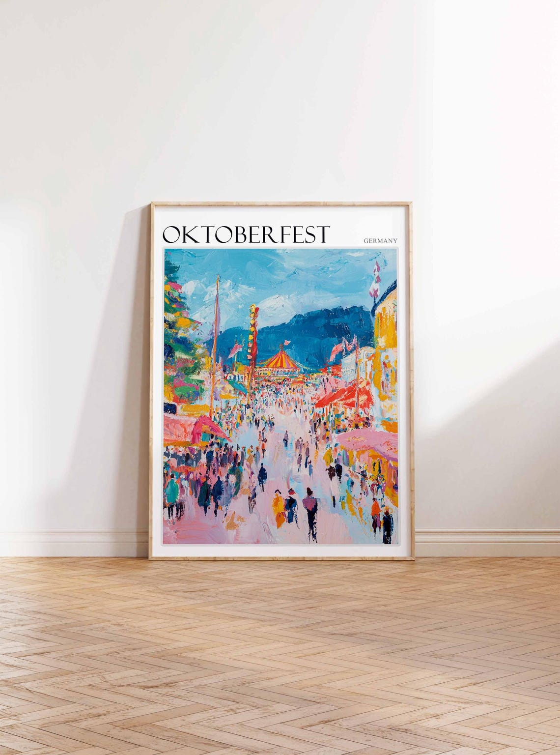 Oktoberfest Poster Oktoberfest Travel Print German Travel Poster German City Art City Print Travel Poster Travel Wall Art German Gift - Image 2