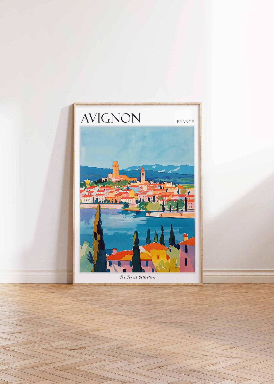 Avignon Poster France Travel Print French Decor Europe Travel Poster European Wall Art Avignon Gift Avignon Travel Poster - Image 2