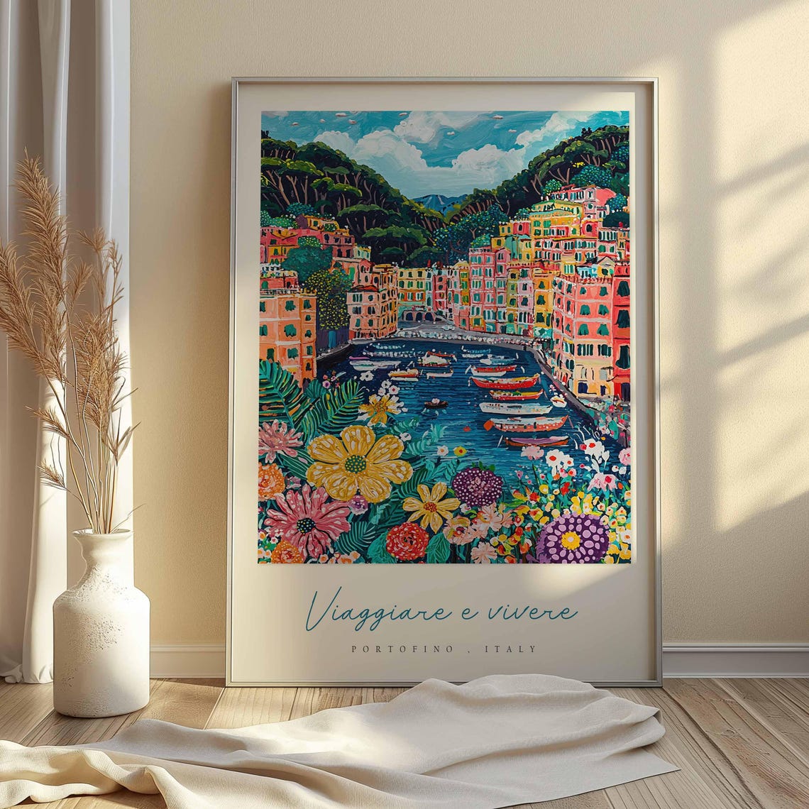 Portofino Poster Italian Travel Print Portofino Travel Art Portofino Wall Art Italy Art Italy Travel Decor Italian Travel Gift - Image 2