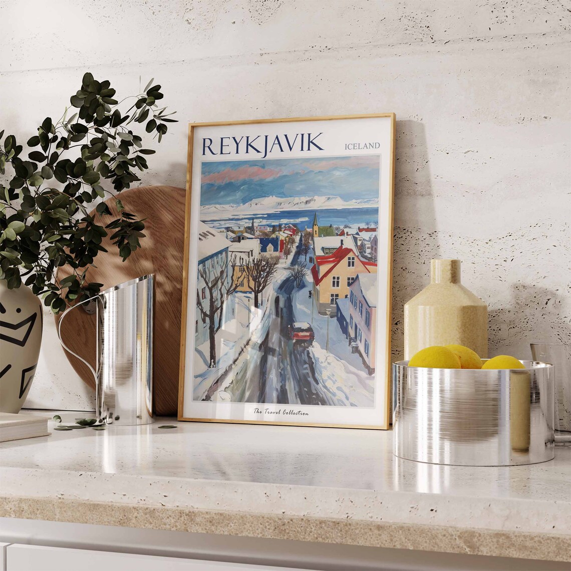 Reykjavik Travel Poster, Nordic Decor Art Print - Image 2