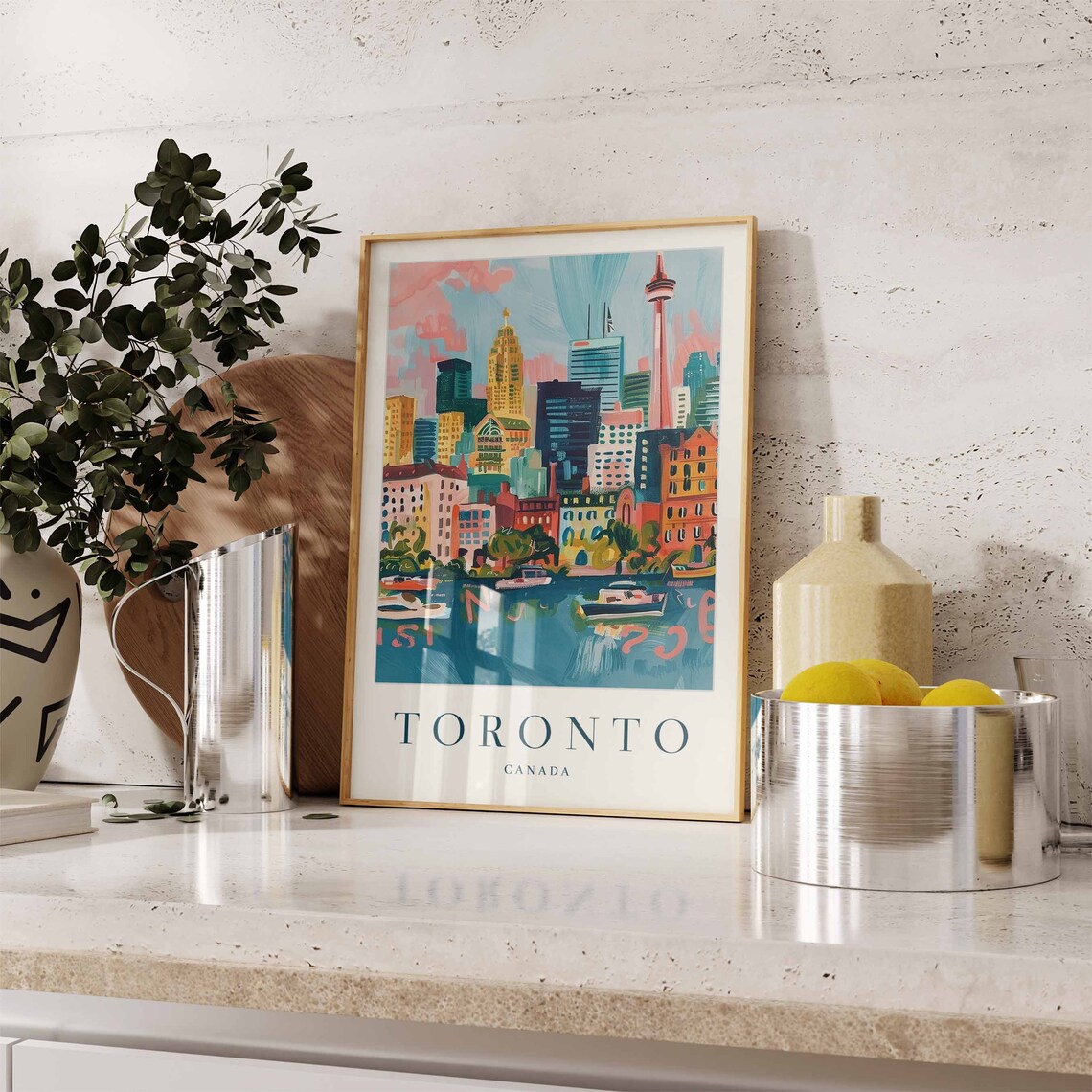 Toronto Travel Poster, Canadian City Wall Art - Image 3