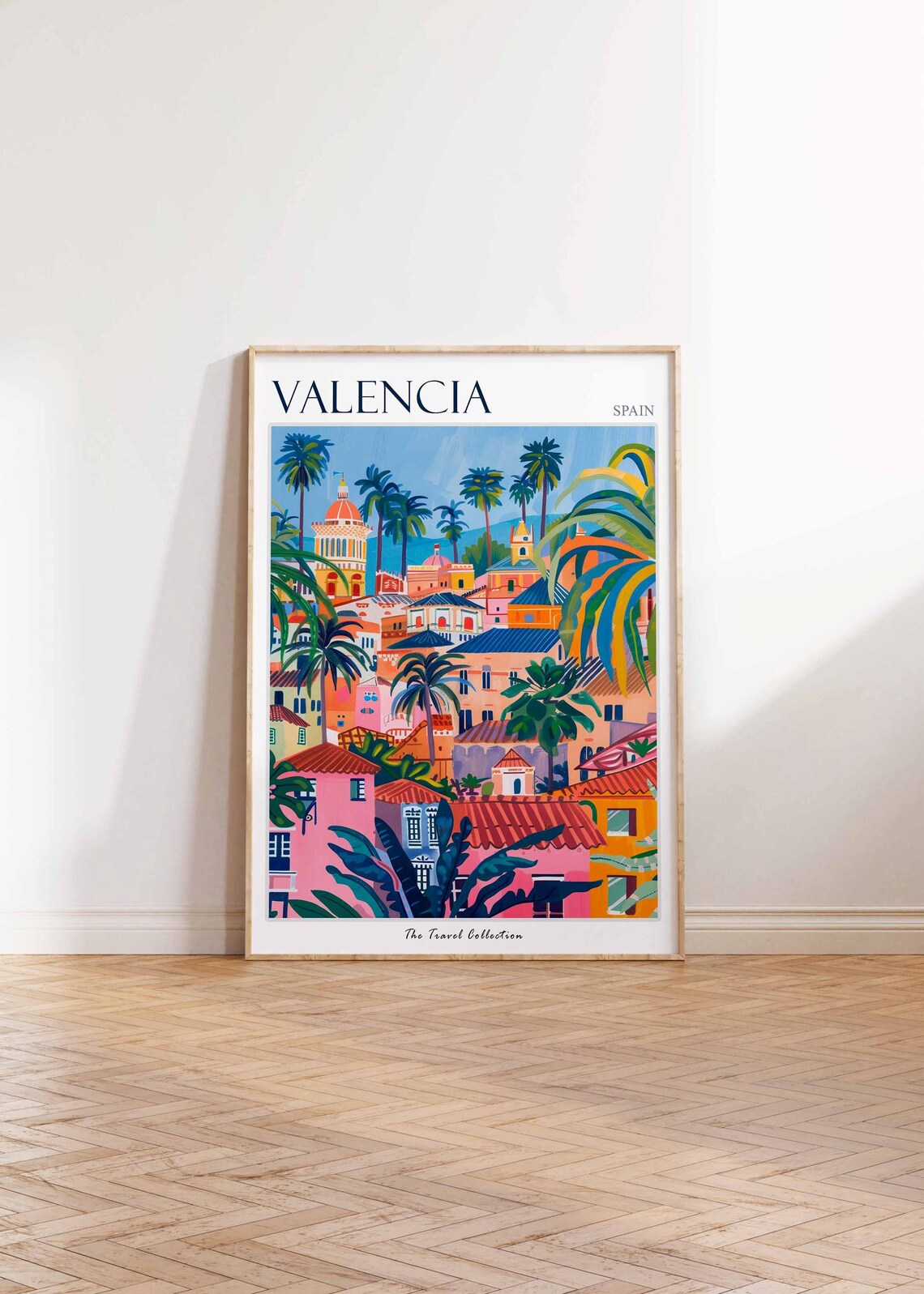 Valencia Spanish Travel Poster, Travel Art Print - Image 2