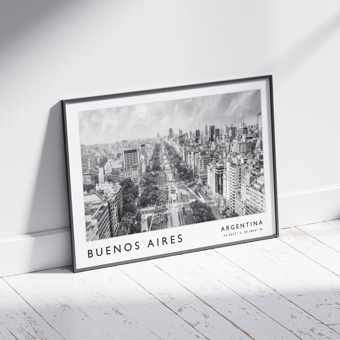Buenos Aires Print Buenos Aires Poster Argentina Travel Print Argentina Print Black And White Travel Poster Travel Art Travel Gift - Image 2