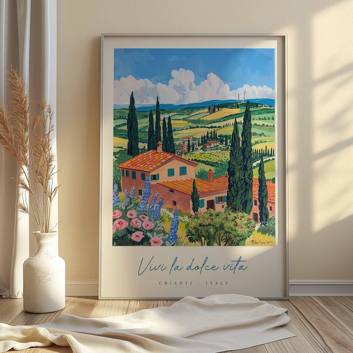 Chianti Poster Chianti Travel Print Chianti Travel Art Chianti Wall Art Italy Art Italy Travel Decor Italian Travel Gift - Image 2