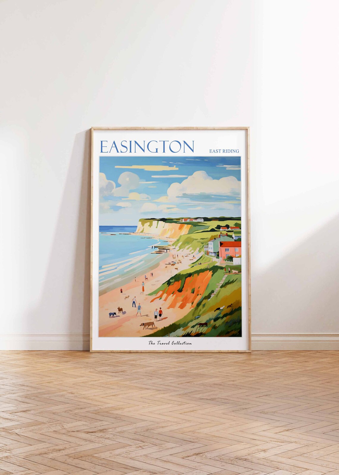 Easington Poster Easington Travel Print East Riding Travel Poster British Decor Tropical Decor Sea Print Easington Gift - Image 2