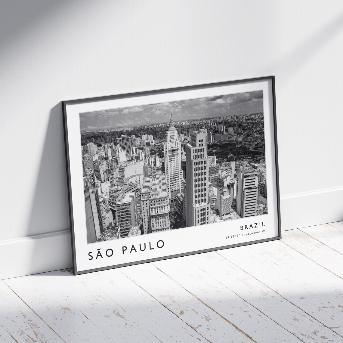 Sao Paulo Poster Sao Paulo Print Brazil Travel Poster Travel Art Travel Decor Black And White Photographic Art - Image 2