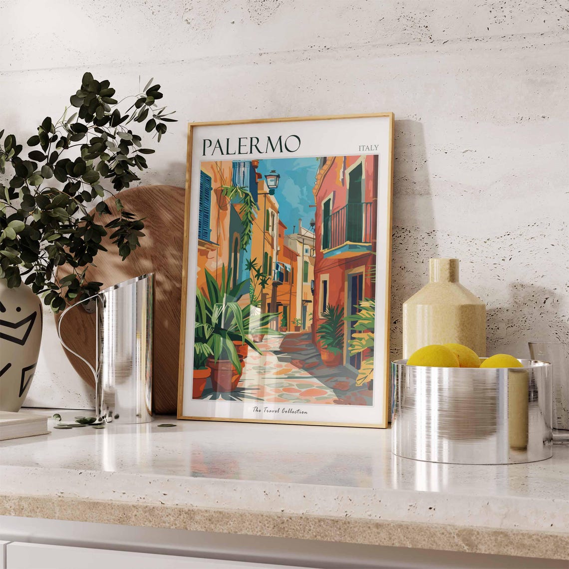 Palermo Poster Italian Travel Print Palermo Travel Art Palermo Wall Art Italian Travel Palermo Home Decor Palermo Travel Gift - Image 3