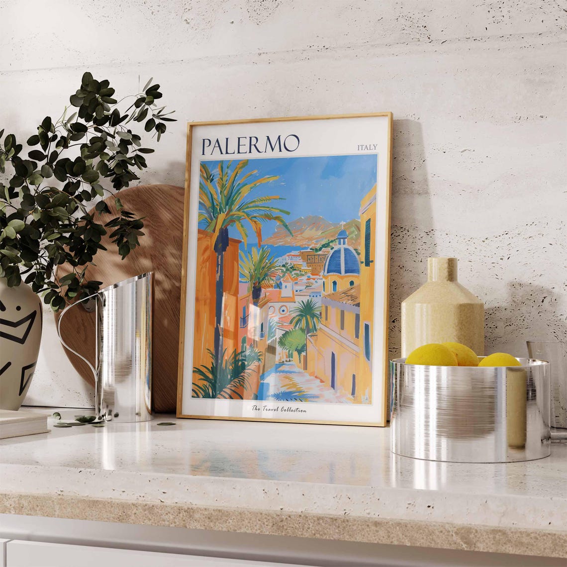 Palermo Poster Italian Travel Print Palermo Travel Art Palermo Wall Art Italian Travel Palermo Home Decor Palermo Travel Gift - Image 3