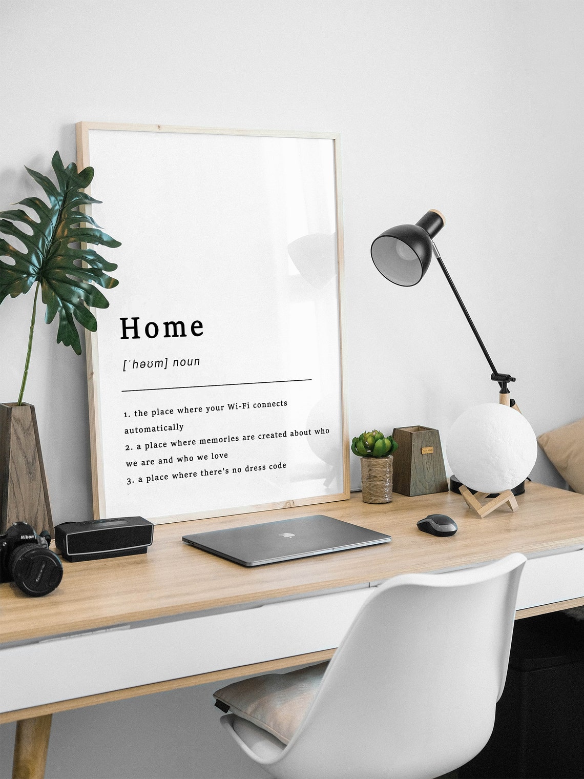 Home Definition Funny Dictionary Style Typography Home Art Poster - Image 2