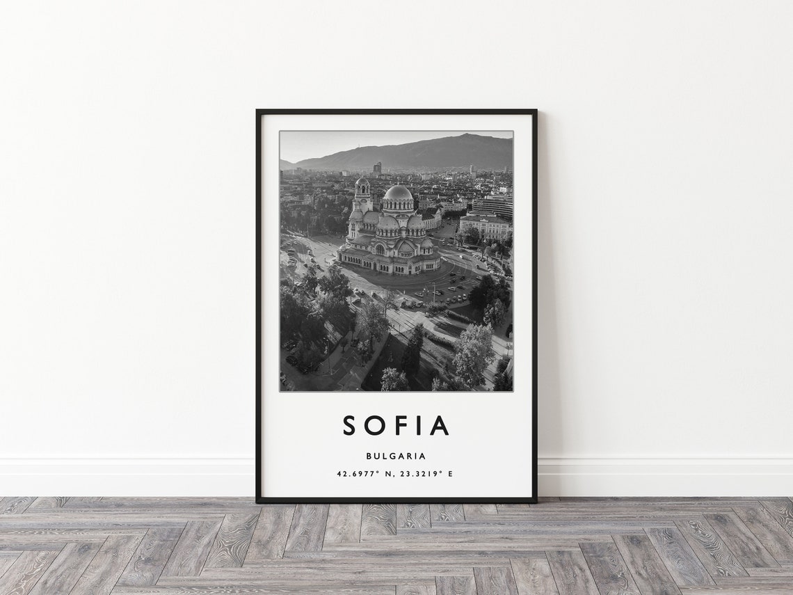 Sofia Travel Print Sofia Travel Poster Bulgaria Travel Poster European Travel Art Print Photographic Wall Art Travel Print - Image 3