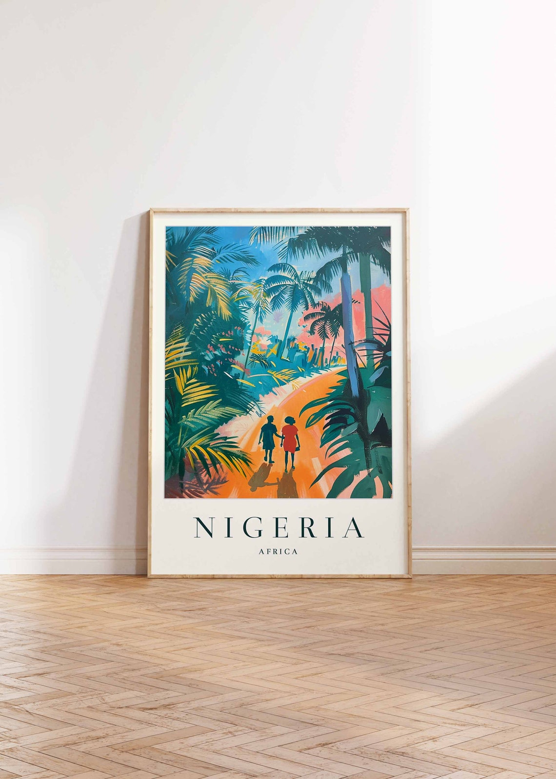 Nigeria Poster Nigeria Travel Print Africa Wall Art African Travel Print Tropical Decor Botanical Print Nigeria Gift - Image 2