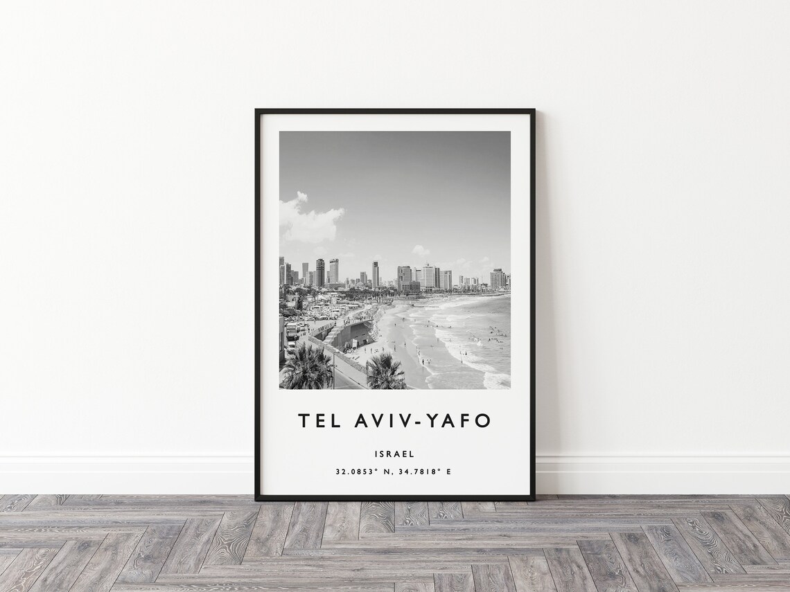 Tel Aviv Travel Poster, Israel Travel Art Print - Image 2