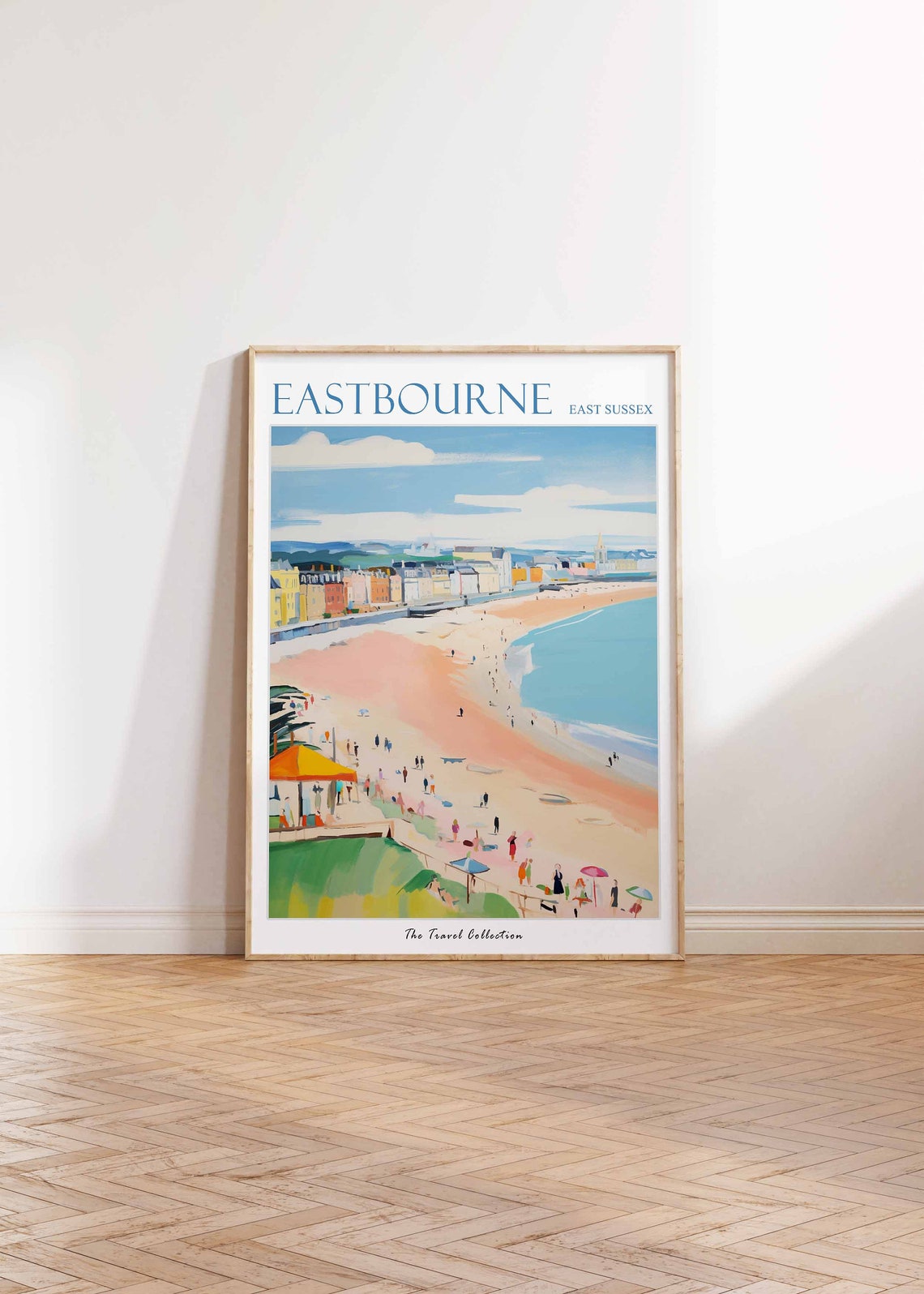 Eastbourne Poster Eastbourne Travel Print East Sussex Travel Poster British Decor Tropical Decor Sea Print Eastbourne Gift - Image 2