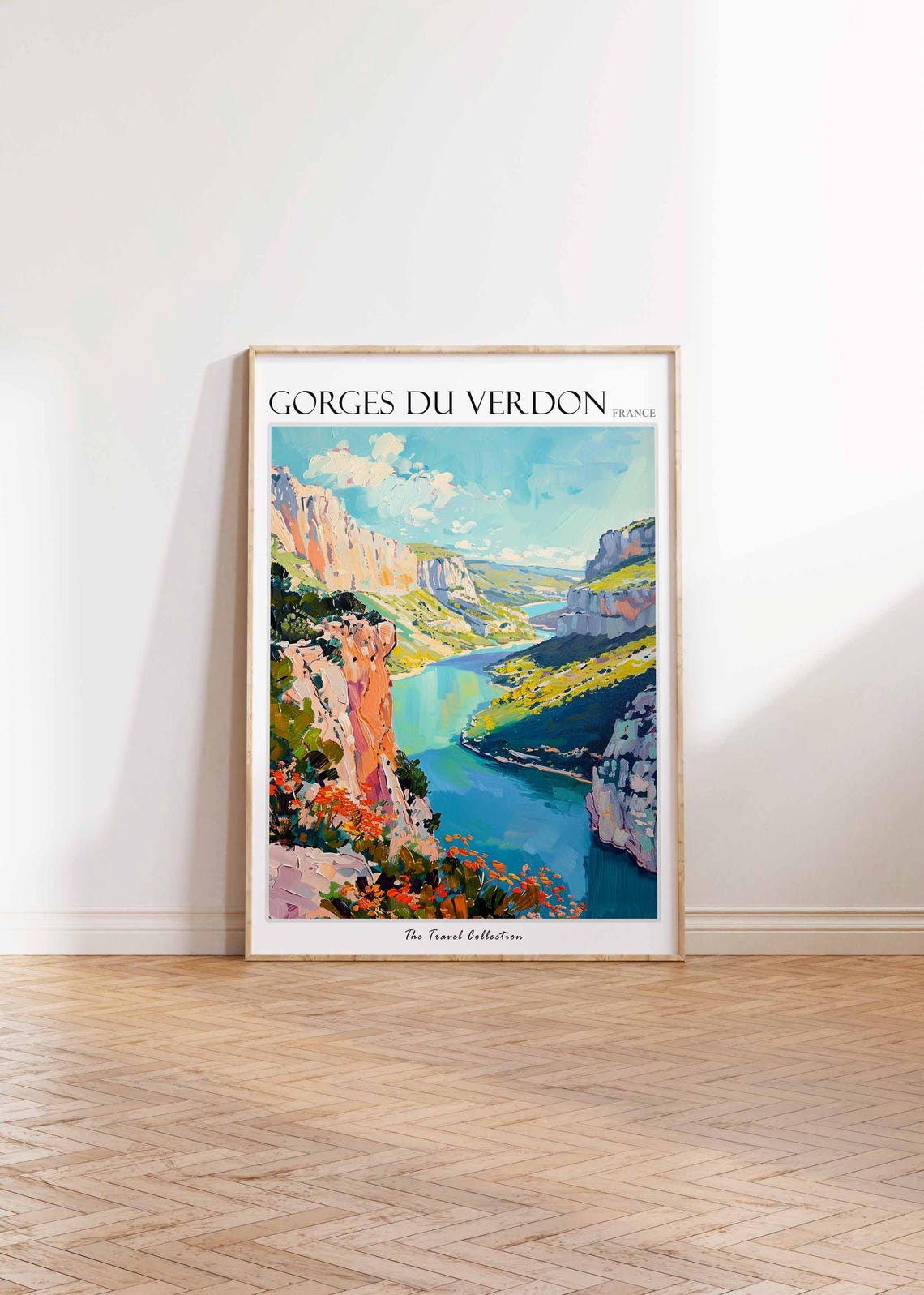 Gorges du Verdon France Canyon River Cliffs Landscape Travel Poster - Image 2