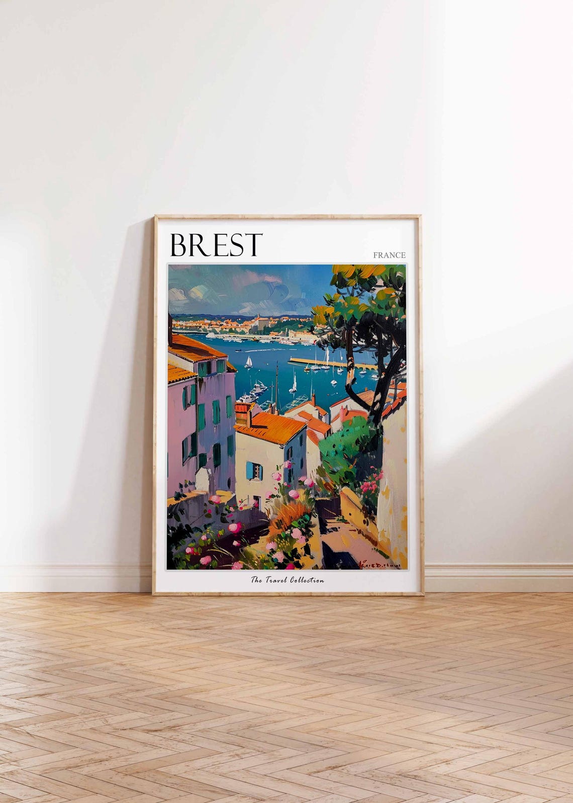 Brest Poster France Travel Print French Decor Europe Travel Poster European Wall Art City Print Brest Gift Brest Travel Poster - Image 2