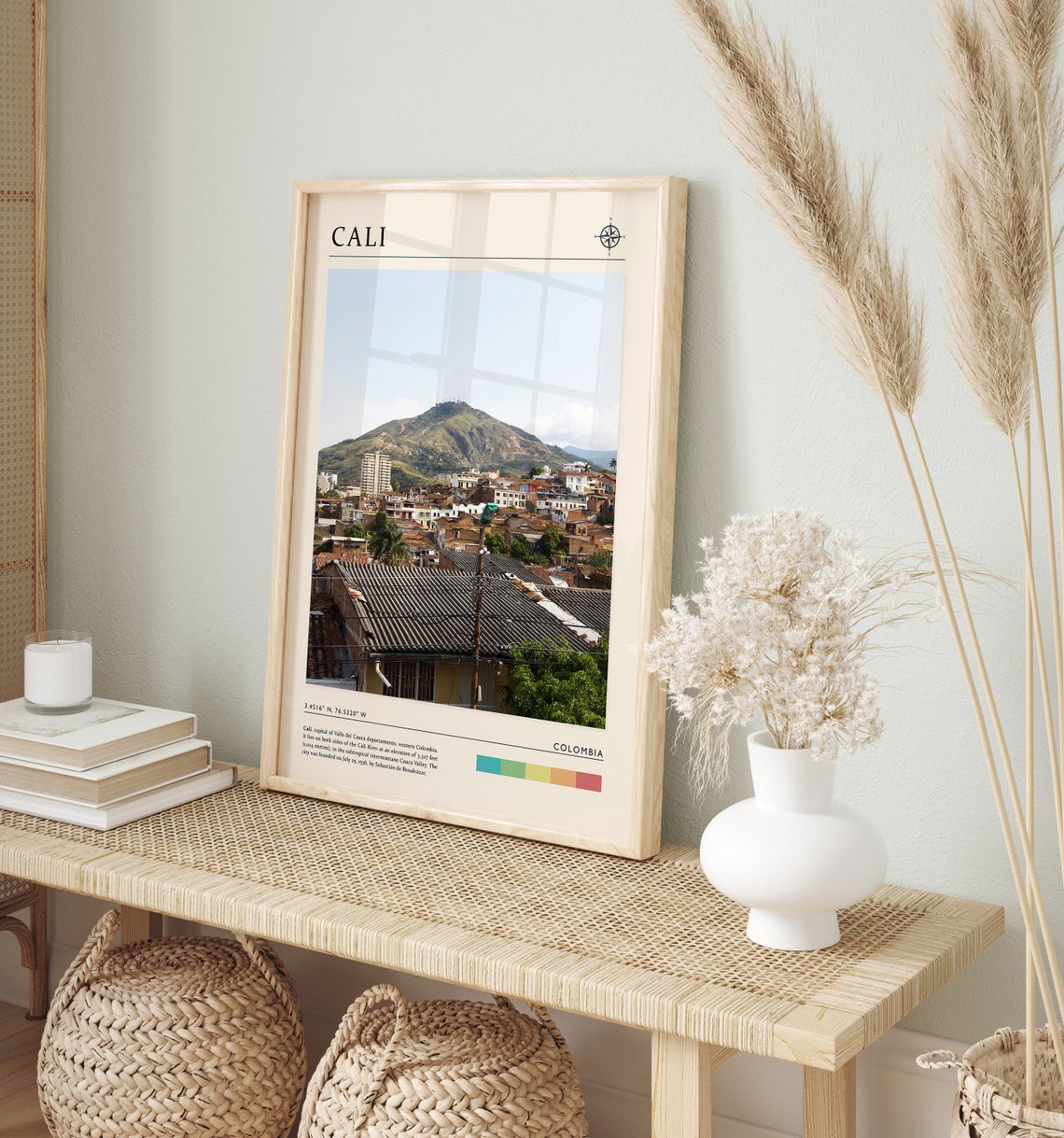 Cali Travel Print Cali Colombia Travel Poster Colombia Travel Print Travel Art Travel Poster Travel Gift A1a2a3a4 - Image 2